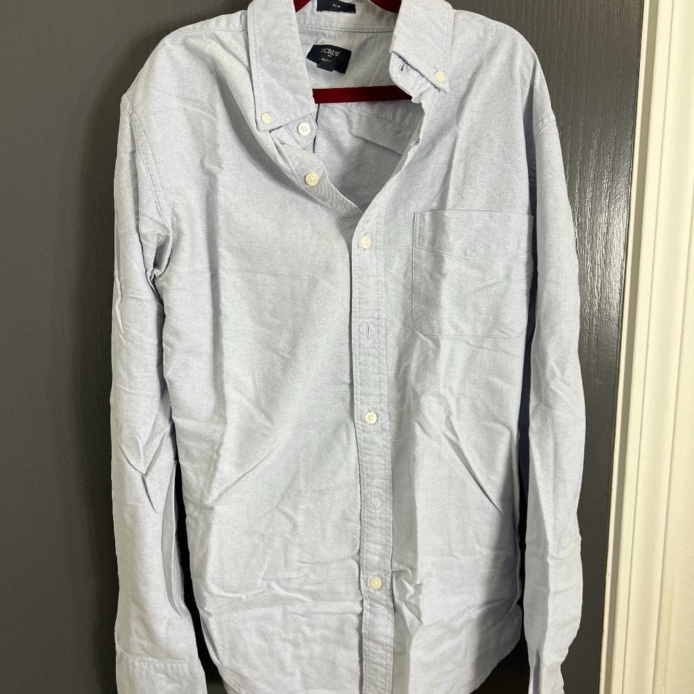JCrew Oxford Shirt (Light Blue, Small)